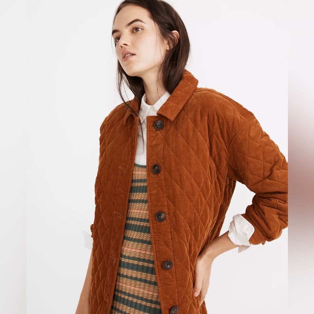 Madewell Quilted Corduroy Walton Shirt-Jacket